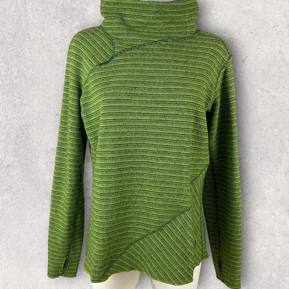 Mountain Hardwear Wool Blend High Neck Sweater Women’s XL Green 187